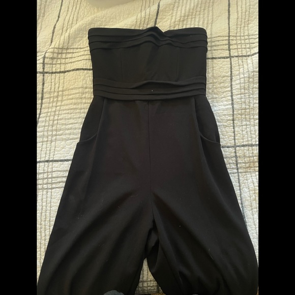 Charlotte Russe Strapless Black Jumpsuit S - Picture 1 of 4